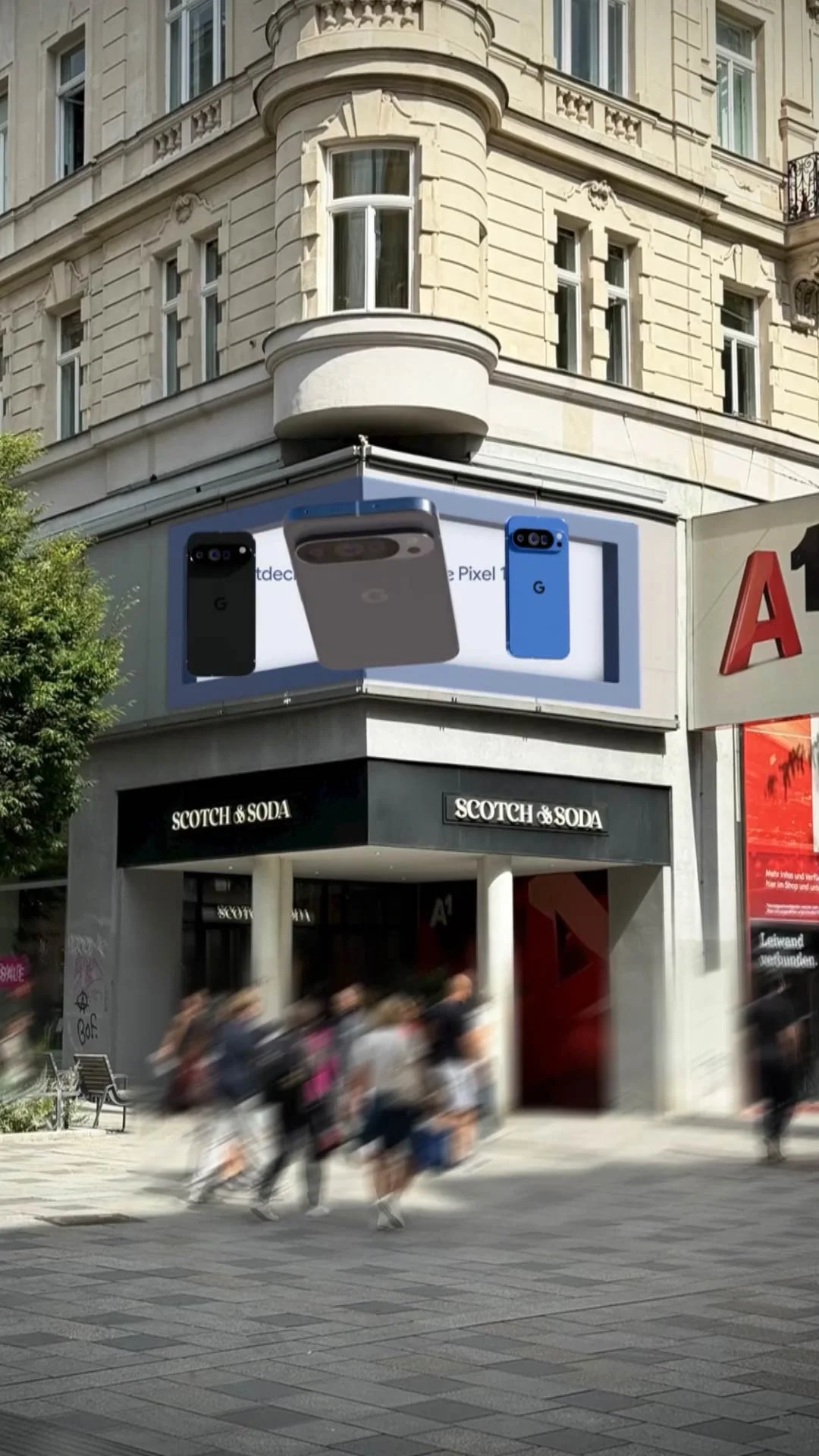 Google — 3D DOOH advertising project still
